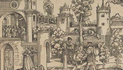 Historia Zuzanny, 1536. autorstwa Hans Schäufelein the Elder