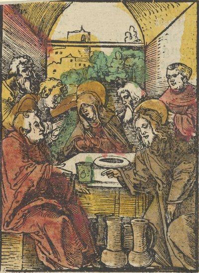 Wesele w Kanie, z Das Plenarium, 1517. autorstwa Hans Schäufelein the Elder