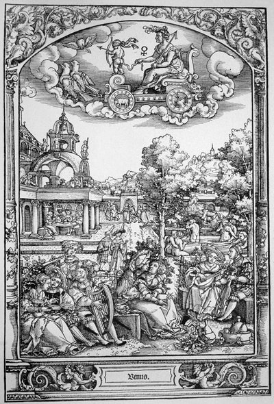 Wenus (drzeworyt) autorstwa Hans Sebald (School of) Beham