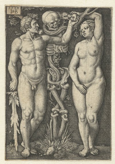 Adam i Ewa i Śmierć autorstwa Hans Sebald Beham