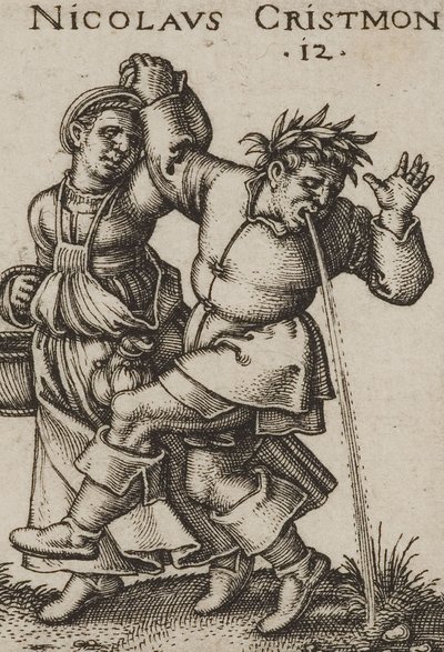Beham Święto chłopskie 1546 bl 06 detal autorstwa Hans Sebald Beham