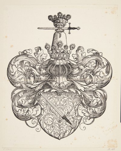 Herb rodu Kress von Kressenstein autorstwa Hans Sebald Beham