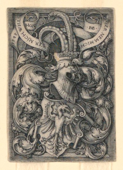 Herb z orłem autorstwa Hans Sebald Beham