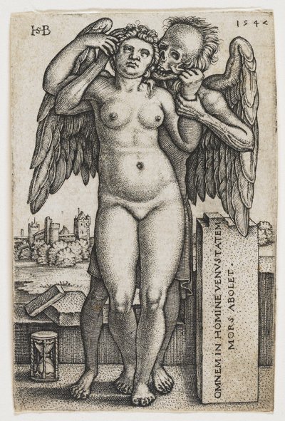 Śmierć porywająca kobietę, 1547 autorstwa Hans Sebald Beham