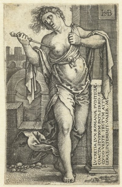Śmierć Lukrecji autorstwa Hans Sebald Beham