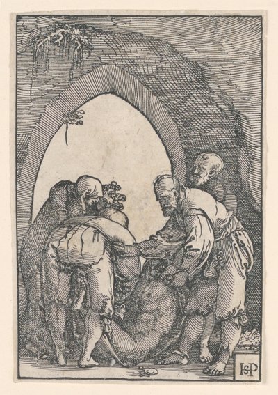 Złożenie do grobu autorstwa Hans Sebald Beham