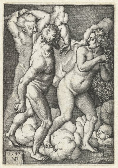 Wypędzenie z raju autorstwa Hans Sebald Beham