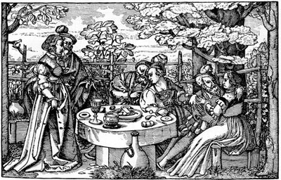 Ogród w Niemczech autorstwa Hans Sebald Beham