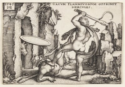 Herkules i Kakus autorstwa Hans Sebald Beham
