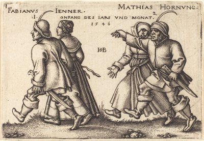 Styczeń i luty autorstwa Hans Sebald Beham
