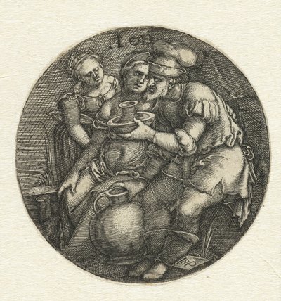Lot i jego córki autorstwa Hans Sebald Beham