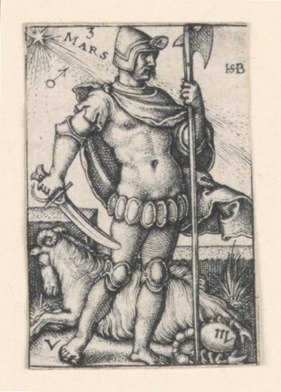 Mars, z Siedmiu Planet autorstwa Hans Sebald Beham