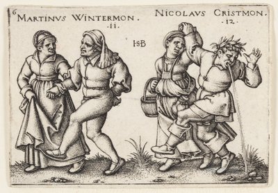 listopad i grudzień autorstwa Hans Sebald Beham