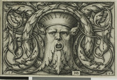 Ozdoba z maską autorstwa Hans Sebald Beham