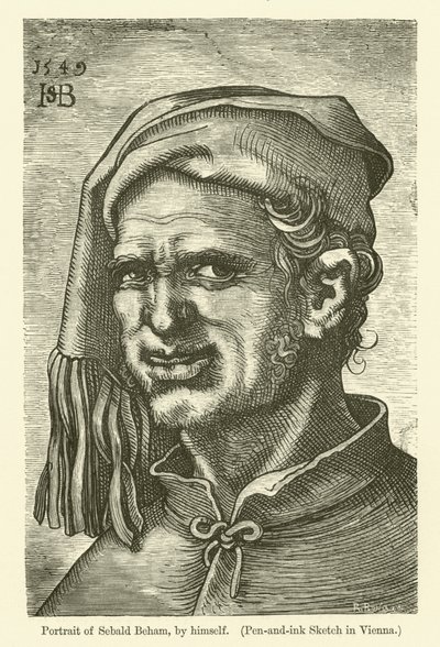 Autoportret niemieckiego malarza i grafika Sebalda Behama autorstwa Hans Sebald Beham