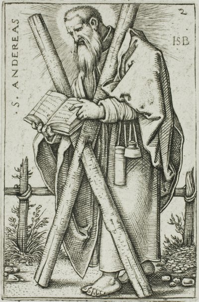 Św. Andrzej, tablica 2 z Dwunastu Apostołów autorstwa Hans Sebald Beham