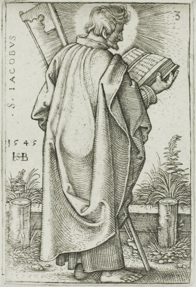 St. James Minor, płyta 3 z Dwunastu Apostołów autorstwa Hans Sebald Beham