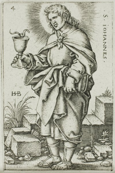 Św. Jan, tablica 4 z Dwunastu Apostołów autorstwa Hans Sebald Beham