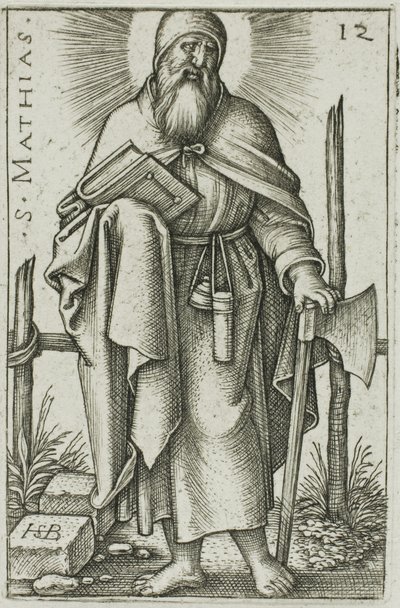 Św. Maciej, tablica 12 z Dwunastu Apostołów autorstwa Hans Sebald Beham