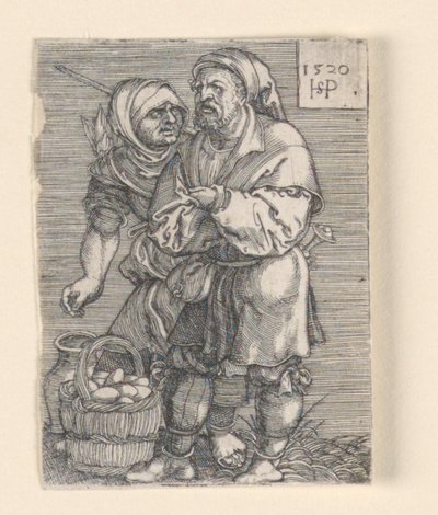 Sprzedawca jaj autorstwa Hans Sebald Beham