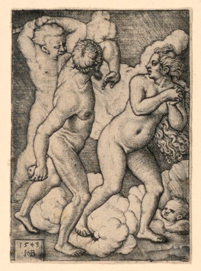 Wypędzenie z raju autorstwa Hans Sebald Beham