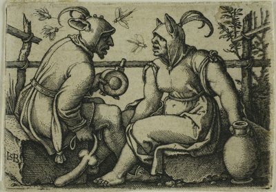 Głupiec i głupia kobieta autorstwa Hans Sebald Beham