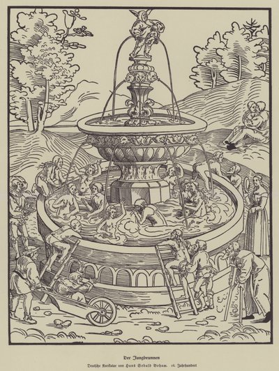 Fontanna młodości, XVI wiek autorstwa Hans Sebald Beham
