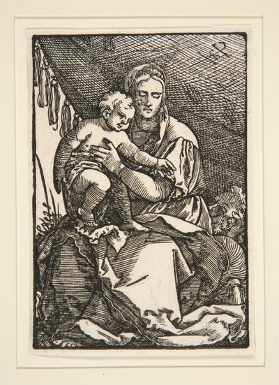 Święta Rodzina pod baldachimem autorstwa Hans Sebald Beham