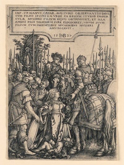 Sprawiedliwość Trajana autorstwa Hans Sebald Beham
