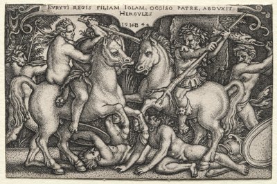 Herkules porywający Iole autorstwa Hans Sebald Beham
