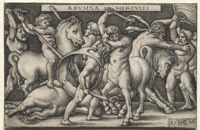 Herkules pokonujący Centaury autorstwa Hans Sebald Beham