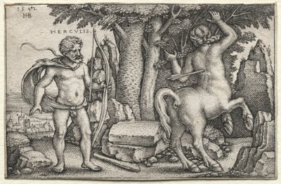 Herkules i Nessus, 1542. autorstwa Hans Sebald Beham