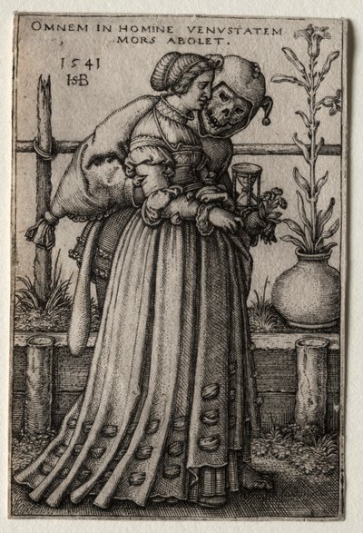 Pani Śmierci przebrana za głupca, 1541. autorstwa Hans Sebald Beham