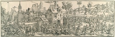 Targi w dużej wsi autorstwa Hans Sebald Beham
