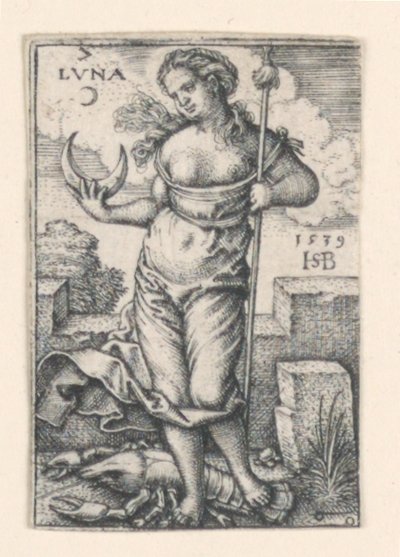 Księżyc, z Siedmiu Planet autorstwa Hans Sebald Beham