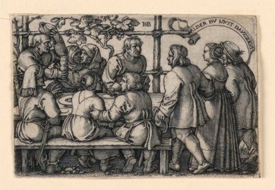 Uczta Chłopska (Alder du must danczen) autorstwa Hans Sebald Beham