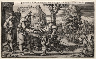 Syn marnotrawny autorstwa Hans Sebald Beham