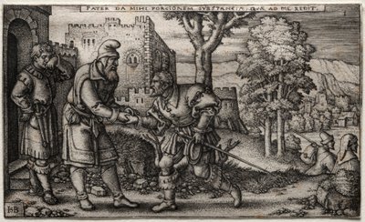 Syn marnotrawny. autorstwa Hans Sebald Beham