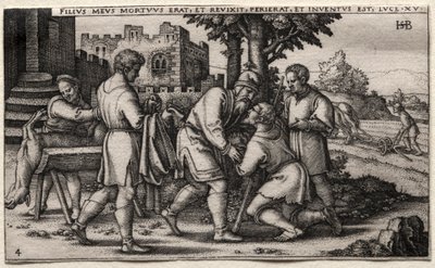 Syn marnotrawny: Powrót syna marnotrawnego autorstwa Hans Sebald Beham