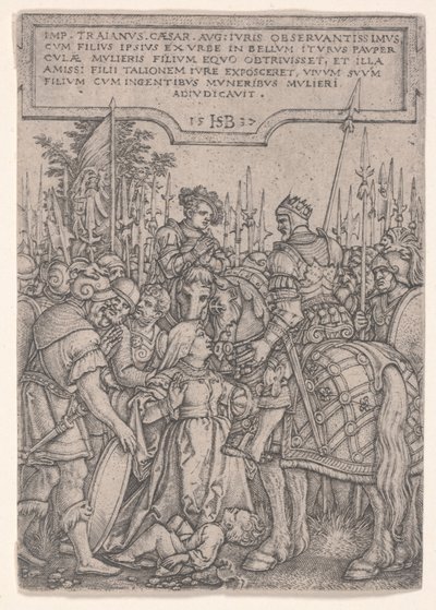 Sprawiedliwość Trajana autorstwa Hans Sebald Beham