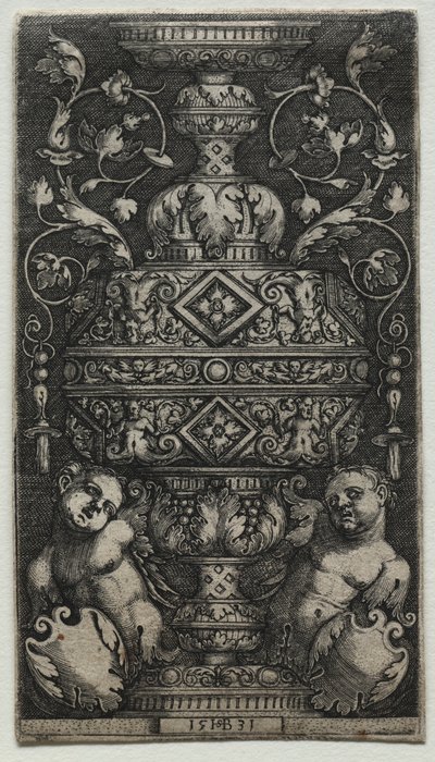 Wazon ozdobiony dziećmi, 1531. autorstwa Hans Sebald Beham