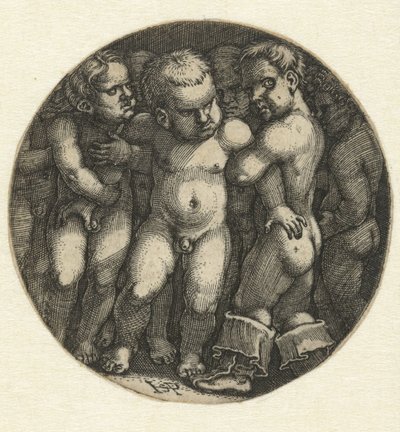 Siedmiu nagich chłopców autorstwa Hans Sebald Beham