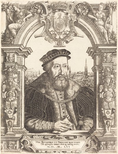 Ferdynand I, 1556. autorstwa Hans Sebald Lautensack