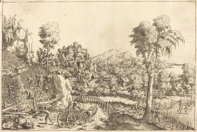 Krajobraz z winnicą, 1559. autorstwa Hans Sebald Lautensack