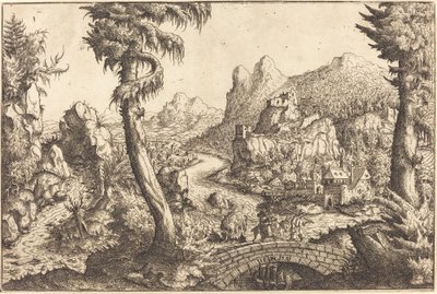 Ucieczka do Egiptu, 1558. autorstwa Hans Sebald Lautensack