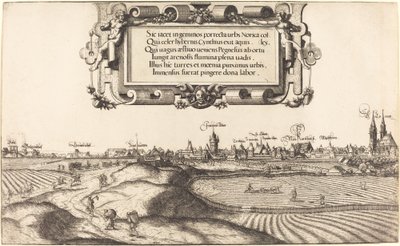 Widok Norymbergi od wschodu [część lewa], 1552. autorstwa Hans Sebald Lautensack