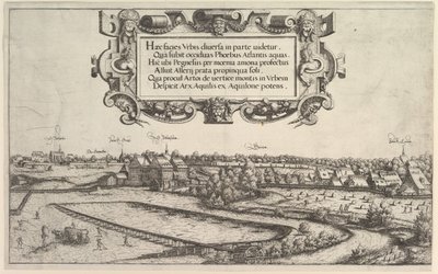 Widok Norymbergi od zachodu, 1552 r. autorstwa Hans Sebald Lautensack