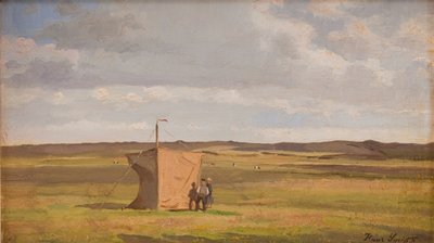 Schronisko Artysty na wrzosowiskach w Jutlandii autorstwa Hans Smidth