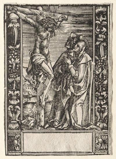 Maria i św. Jan przed krzyżem autorstwa Hans Springinklee
