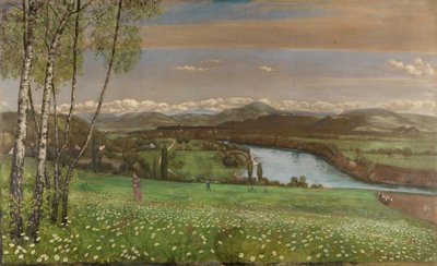 Dolina Renu w okolicach Säckingen autorstwa Hans Thoma